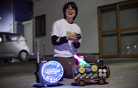 電子工作×推し！光るフロートで推し接着剤をパレードさせる