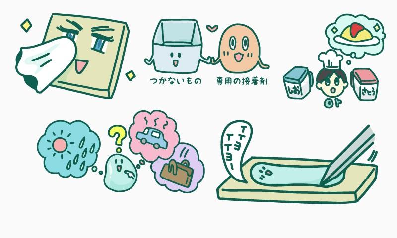 素材や部位による接着剤選びのポイント：９．はがれた壁紙を張り直したい!｜接着剤の基本｜接着基礎知識｜セメダイン株式会社