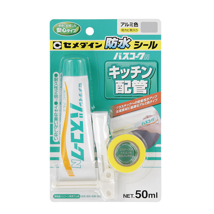 最大82％オフ！最大82％オフ！セメダイン 浴室タイル 防水シール バスコークN 100ml 白 HJ-153 コーキング、シーリング 